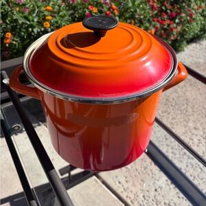 Le Creuset Flame Red Enamel Stockpot
